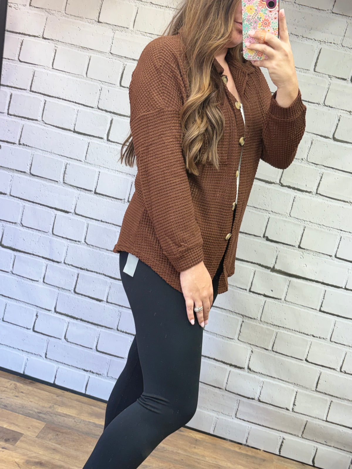 Waffle Knit Shacket