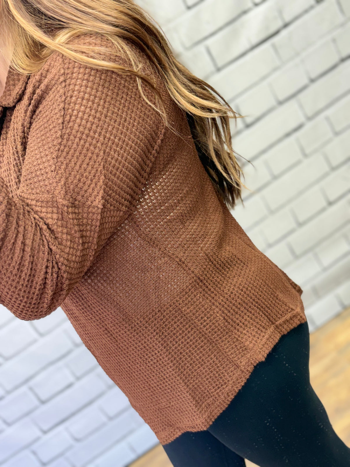 Waffle Knit Shacket
